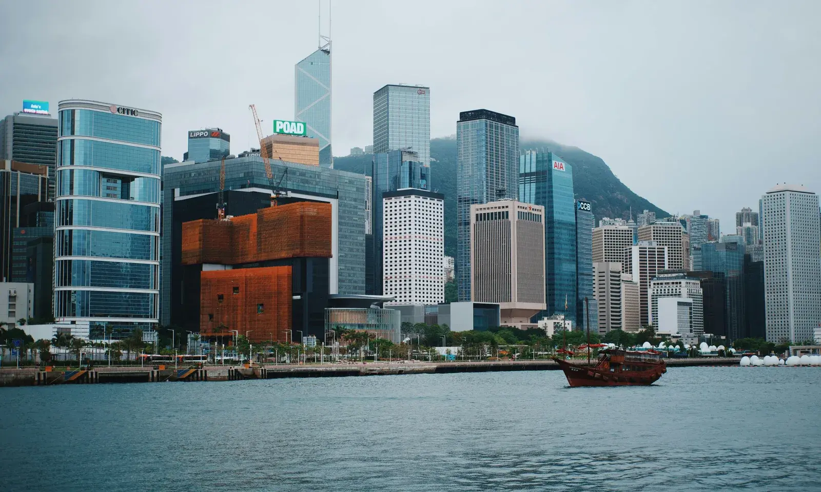 Hong Kong skyline and waterfront