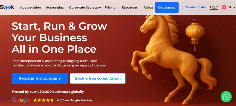 Sleek: technology-led company formation platform for HK and Singapore